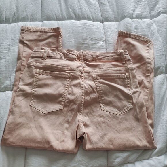 Jones New York Classic Stretch Cropped Denim Jeans Pink - Picture 4 of 12